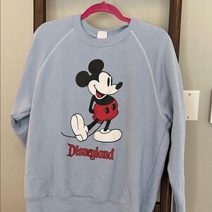 Disney Light Blue Mickey Mouse Crewneck Sweater